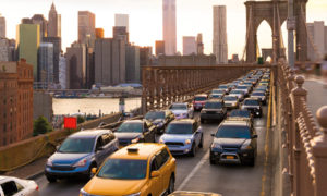 embouteillage sur le pont de Brooklyn