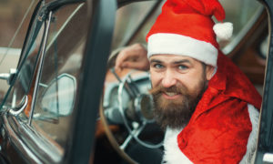 père noël chauffeur de taxi