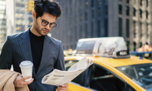 client en attente d'un taxi