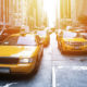 des taxis dans les rues de New York