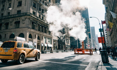 Un taxi dans les rues de New-York