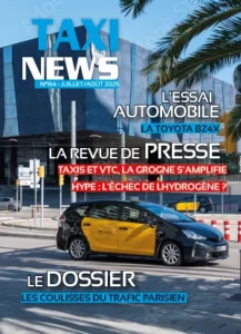 couverture du magazine Taxi News de Juillet et Août 2025