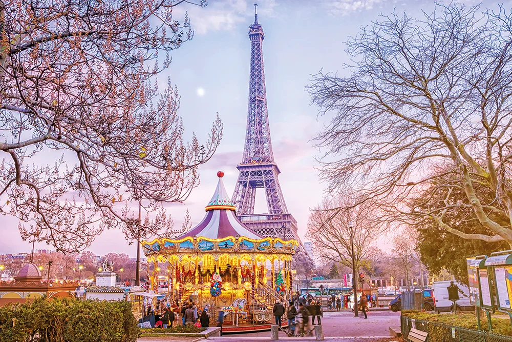 Paris et sa Tout Eiffel en hiver